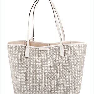 Tory Burch ever ready tote in cream print